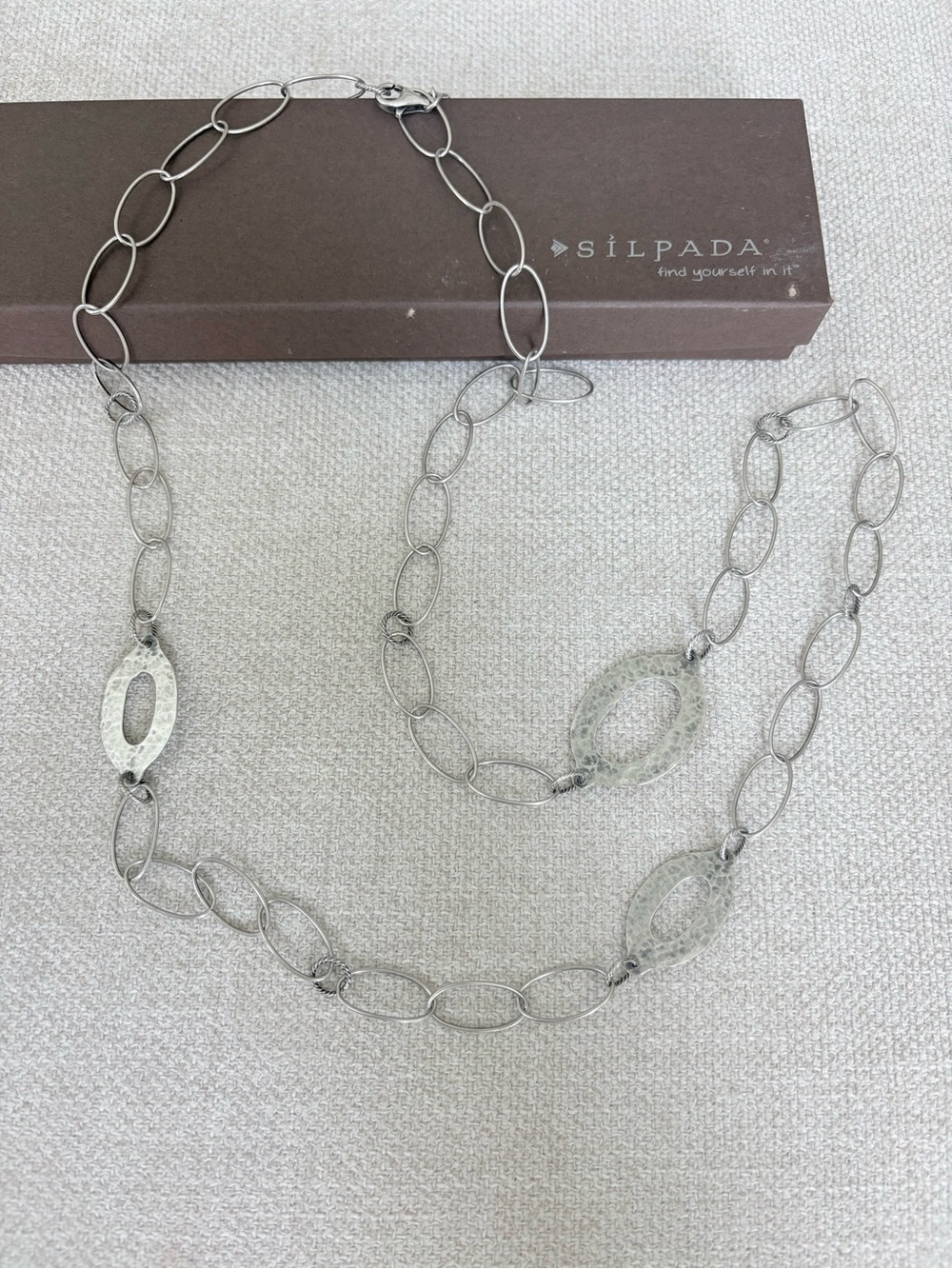 Silpada Sterling Silver Oval Link Necklace, N1506